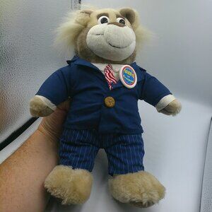 Vintage 1999 BUBBA FOR PRESIDENT 12" Plush Politcal Talking Bear by Mattel EUC